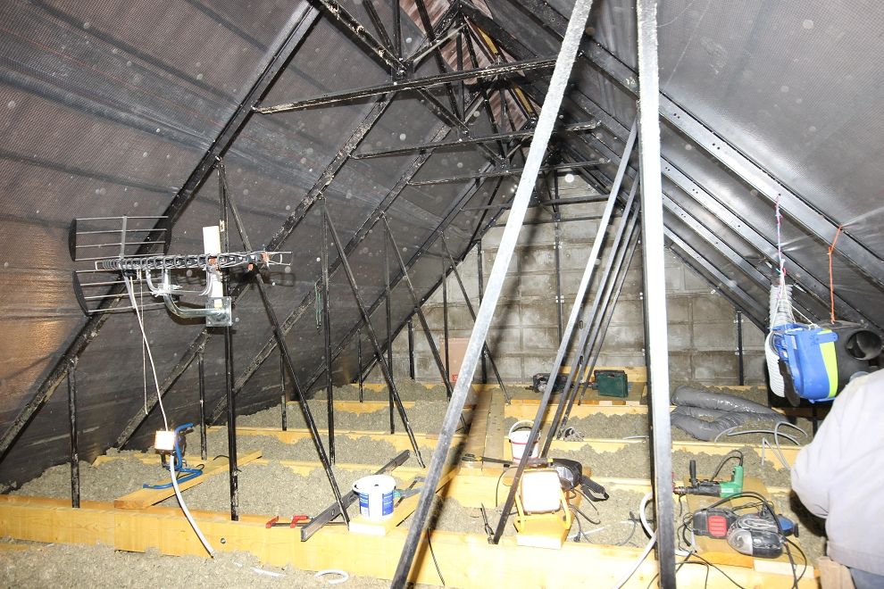 Charpente métallique de maison Phénix avant travaux